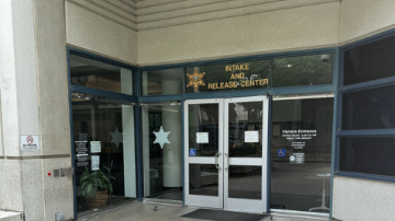 Entrance of the Inmate Release Center (IRC) in Orange Ccounty